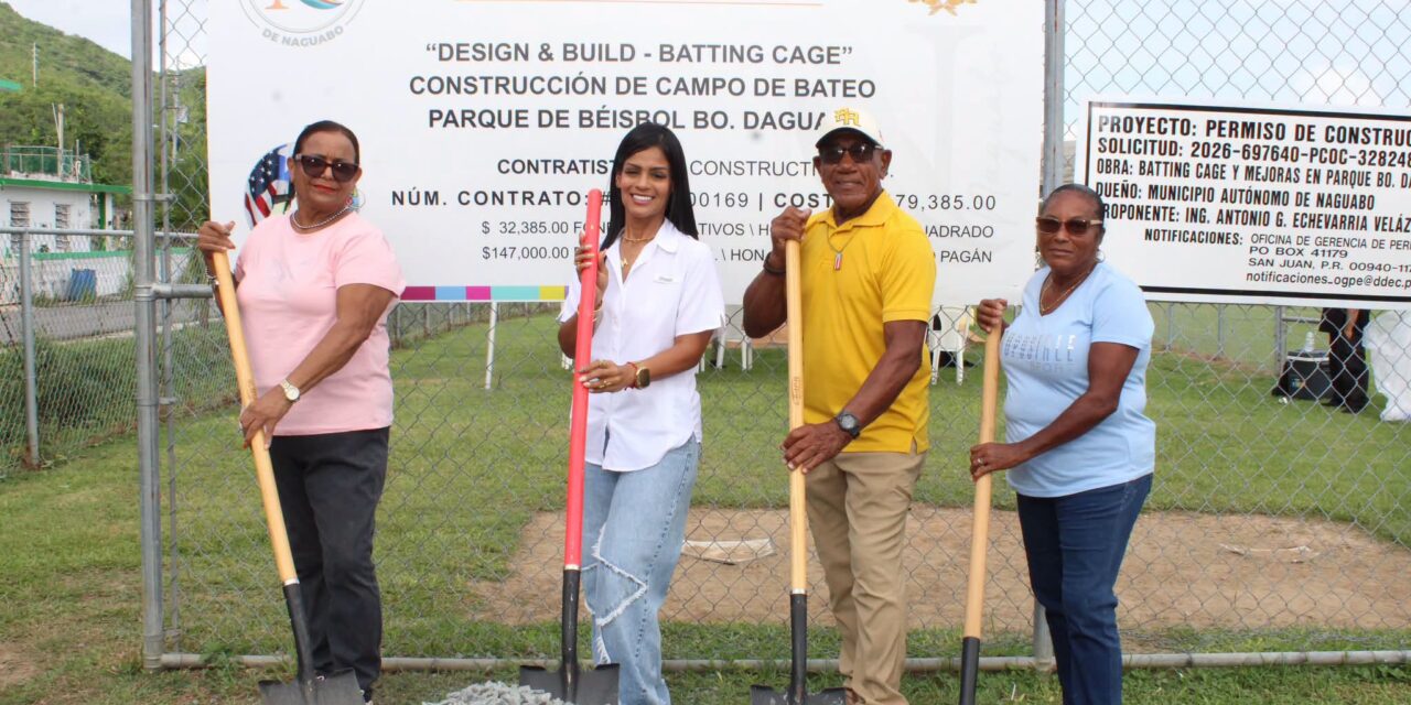 NAGUABO: Colocan primera piedra del Batting Cage de Daguao